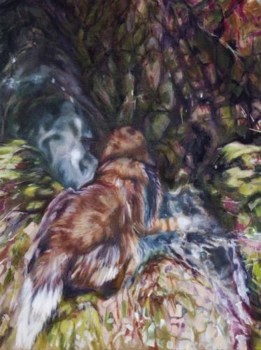 Chien à la rivière 97x130