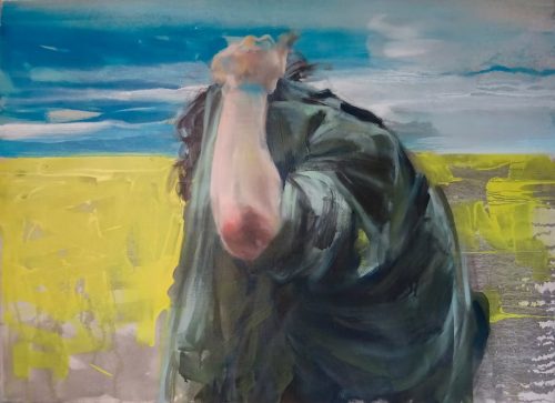 Portrait au colza 100x81